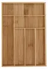 Relaxdays Besteckkasten, 6 Fächer, Bambus, Schubladenkasten Produktbild-Vorschau 8
