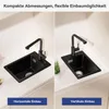 CECIPA max Granitspüle 30×45cm, Rechteckiges Spülbecken Produktbild-Vorschau 3