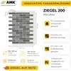 Flexible AMK Fassadenpaneele in Mix-Grau auf Glasfasernetz – dekorative Ziegeloptik für Fassaden Produktbild-Vorschau