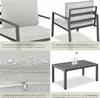 tectake® Sitzgruppe Göteborg mit Tisch Produktbild-Vorschau 4
