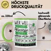Tierpsychologin Tasse Geschenk Spruch Wer Will Schon Produktbild-Vorschau 3