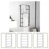 The Living Store Handtuchständer Schwarz 60x10x116 cm Stahl Produktbild-Vorschau 7