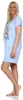 Damen Nachthemd Sleepshirt Nachtwäsche;  Hellblau/M/38 Produktbild-Vorschau 3