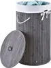 Juskys Bambus Wäschekorb Curly-Round – 55 Liter Volumen – Produktbild-Vorschau 3