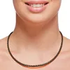 Lederkette geflochten Leder-Band Halskette mit Anhänger Produktbild-Vorschau 6