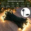 50er LED Solar Lichterkette Weihnachtsbeleuchtung warmweiß Productafbeelding-voorbeeld