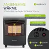 Juskys Keramik Gasheizung GS42US - Schwarz - 4200 Watt mit Produktbild-Vorschau 3