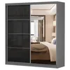 Schwebetürenschrank Kleiderschrank Schrank 203 cm Produktbild-Vorschau 2