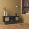 sweeek - TV-Möbel mit Rattangeflecht 120 x 39 x 56,5 cm - Produktbild-Vorschau 5