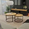 Idohome - Runder Couchtisch 2in1 LAVO mit Metalgestell, Produktbild-Vorschau 3