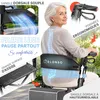 Déambulateur pliable ELONEO Premium, léger, avec siège, Voir les images du produit 4