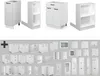 Kücheninsel Vicco Fame-Line Weiß Landhaus/Weiß 90 cm mit Produktbild-Vorschau 9