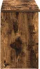 vidaXL Schuhbank Räuchereiche 102x30,5x45 cm Holzwerkstoff Produktbild-Vorschau 5