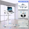 Table d'ordinateur portable Table d'appoint avec roulettes Voir les images du produit 5