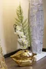 Mauro Ferretti Vase Mundlippe 23x8x12 cm gold Produktbild-Vorschau 5