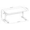 Spacetronik XD SPE-X103WL 120x60 nastavitelný stůl Náhled obrázku produktu 9