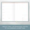 paper & you Work & Life Wochenplaner A5 / Blue Ginkgo / vom Produktbild-Vorschau 3