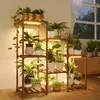 Bamworld Pflanzenständer mit Pflanzenlampe 3-stufiger Produktbild-Vorschau 1