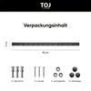 TOJ Living Wandgarderobe 95 cm – Edelstahl Garderobenleiste Produktbild-Vorschau 4