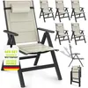 tillvex Gartenstuhl mit Polster Premium 6 Stück Beige Produktbild-Vorschau 1