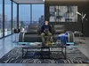 3-Sitzer Sofa Schwarz LED Modern Wohnzimmer Couch Design Produktbild-Vorschau 5