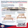 Elektrischer Lattenrost 120x200 cm - 42 Leisten, 7 Zonen, Produktbild-Vorschau 6