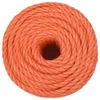 vidaXL Corde de travail orange 10 mm 25 m Polypropylène - Voir les images du produit 10