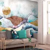 Vlies Fototapete - Stained Glass Landscape 400x280 cm Produktbild-Vorschau 2