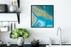 MuchoWow® MuchoWow® Gerahmtes Poster Marmor - Wellen - Gold Produktbild-Vorschau 3