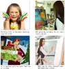 DIY Malen nach Zahlen Kits für Erwachsene Blume Leinwand Produktbild-Vorschau 6