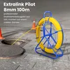 Extralink Kabelzieher Fiberglas Einziehband 8mm 100m Gelb Produktbild-Vorschau 2