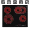 Plaque Electrique 60cm 6,6 kW 4 Zones de cuisson 9 niveaux Voir les images du produit 2