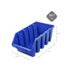A blue storage bin with dimensions and capacity indicated. Produktbild-Vorschau