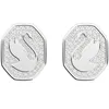 Swarovski Orecchini da donna Swan White placcati in rodio Anteprima dell’immagine prodotto 6
