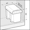Victory Einbau-Abfallsammler 16 Liter (2 x 8 Liter) schwarz Produktbild-Vorschau 3