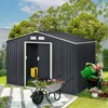 Juskys Metall Gerätehaus XXL mit Satteldach, Tür & Produktbild-Vorschau 12