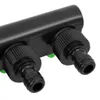 vidaXL Raccord de robinet 4 voies Vert et noir 19,5x6x11 cm Voir les images du produit 4