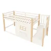 Hochbett 90x200, Kiefernholz, Fenster, Aufbewahrungsleiter, Produktbild-Vorschau 17