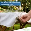 4er Set Tischtuchklammern transparent - Robuste Produktbild-Vorschau 2