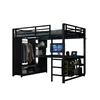 MODFU Lit Mezzanine 140x200 cm – Rangement et LED – Sans Voir les images du produit 10