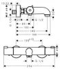 Hansgrohe Termostato Ecostat CL 1001 Wanne AP DN15 cromo Anteprima dell’immagine prodotto 7