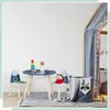 Relaxdays Kindersitzgruppe, 3-tlg., Space Dino, Kindertisch Produktbild-Vorschau 3
