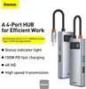 Baseus Metall Glanz USB-C-Hub 4-in-1: 100W Power Delivery, Produktbild-Vorschau 20