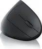 A black vertical ergonomic mouse is shown against a white background. Produktbild-Vorschau