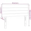 LED Kopfteil Schwarz 90x5x78/88 cm Samt Produktbild-Vorschau 6