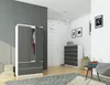 Kleiderschrank AKORD S90 Weiß 90 cm 2 Türen 2 Schubladen 4 Produktbild-Vorschau 6