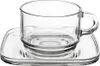 Glastasse Tasse Kaffeetasse Teetasse mit Untertasse aus Produktbild-Vorschau 5
