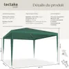 Pavillon FARAH imperméable avec système enfichable 3x3m - Voir les images du produit 6