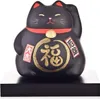 Fine Asianliving Chat porte-bonheur Maneki Neko Noir - Voir les images du produit 5