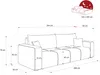 Idohome Sofa 3-Sitzer Schlafsofa Freistehend & Modern mit Produktbild-Vorschau 7